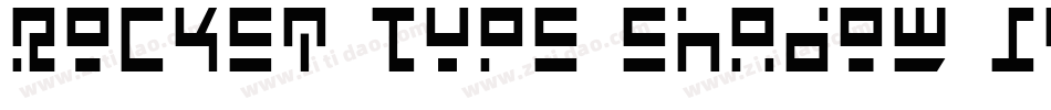 Rocket Type Shadow Italic字体转换